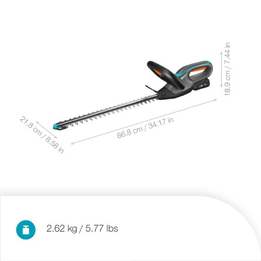 Akumulátorové nožnice na živý plot EasyCut 45/18V – set