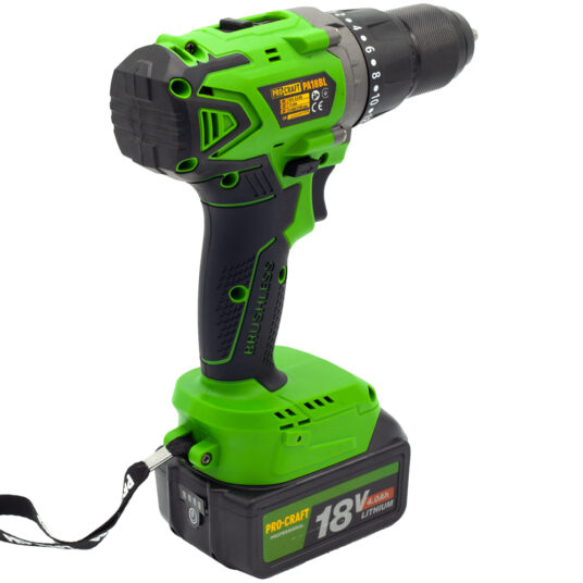 Akumulátorový vŕtací skrutkovač Procraft PA18BL 1 batéria
