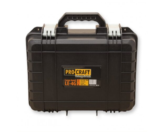 Procraft LE-4G Zelený čiarový laser, krížová samonivelačná rovina