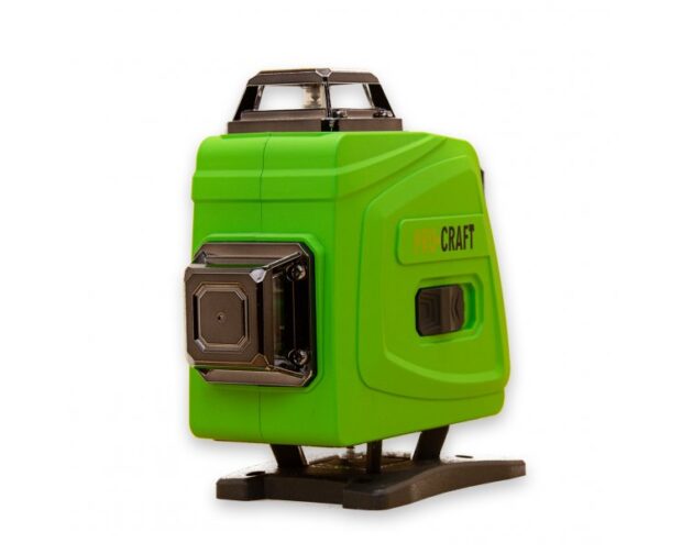 Procraft LE-4G Zelený čiarový laser, krížová samonivelačná rovina