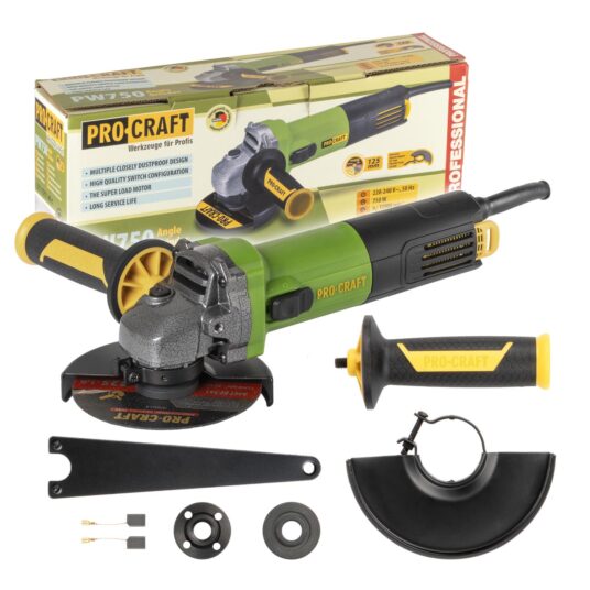 Uhlová brúska Procraft PW750, 125 mm