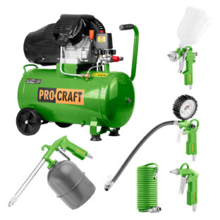 Kompresor Procraft AC50-2 + sada príslušenstva