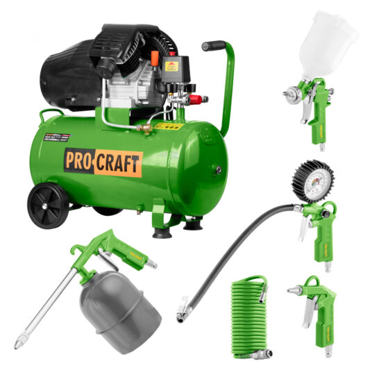 Kompresor Procraft AC50-2 + sada príslušenstva