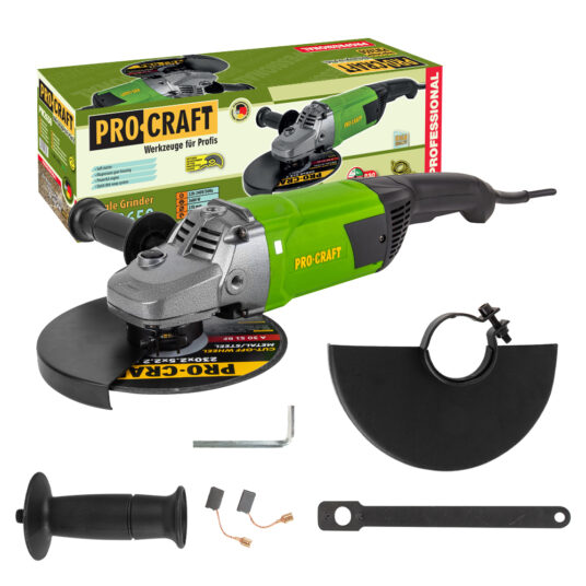 Uhlová brúska Procraft PW2650, 230 mm