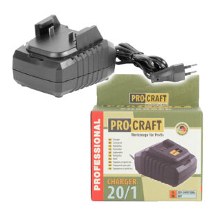 Nabíjačka pre 20V Li-ion akumulátory Procraft 20/1