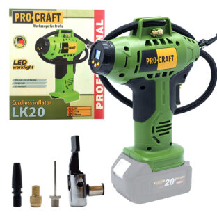 Aku kompresor Procraft LK20 bez akumulátora a nabíjačky