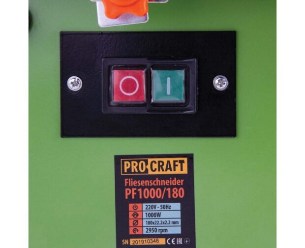 Procraft PF1000/180 Elektrická rezačka na dlaždice