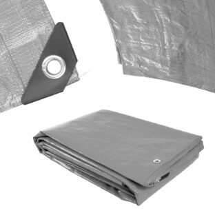 Procraft ST8x12 200g/m2 nepremokavá plachta so sieťovinou 8×12 m strieborná