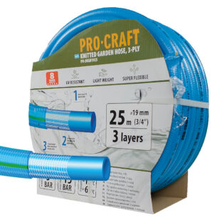 Záhradná hadica Procraft PR-3KGH1925 3-vrstvová, 3/4" 25 m