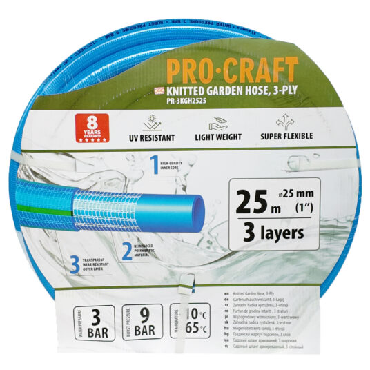 Záhradná hadica Procraft PR-3KGHH2525 3-vrstvová, 1" 25 m
