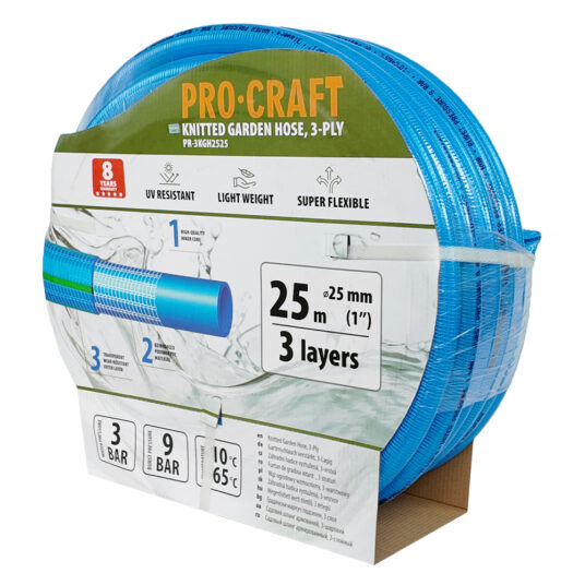 Záhradná hadica Procraft PR-3KGHH2525 3-vrstvová, 1" 25 m