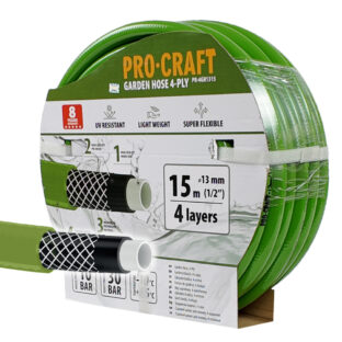 Záhradná hadica Procraft PR-4GH1315 4-vrstvová, 1/2" 15 m