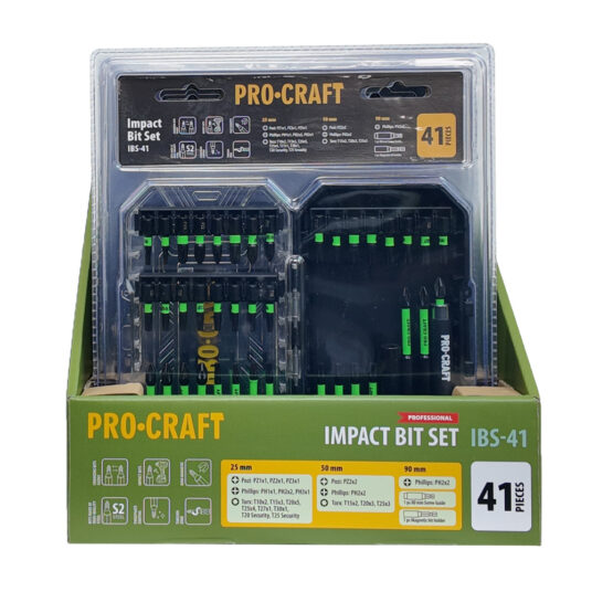 41-dielna sada rázových bitov Procraft IBS-41, S2
