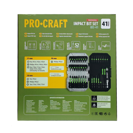 41-dielna sada rázových bitov Procraft IBS-41, S2
