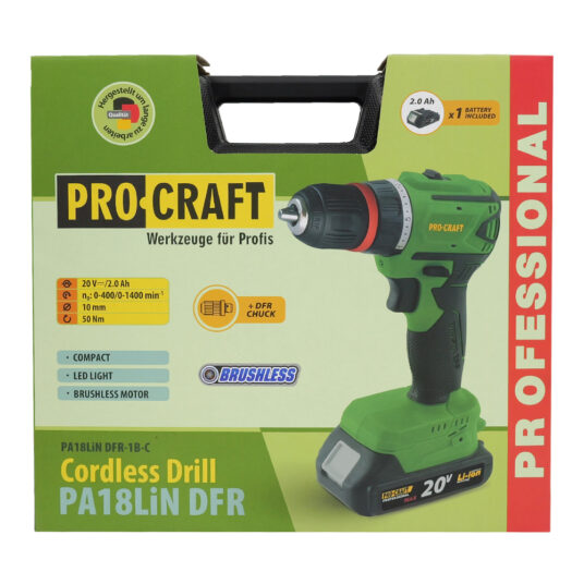 Akumulátorový skrutkovač Procraft PA18LiN DFR