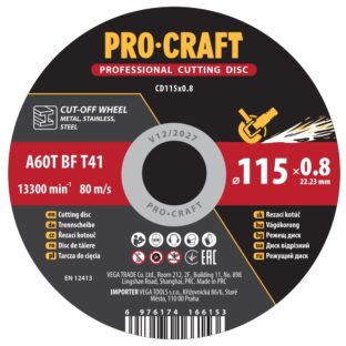 Rezný kotúč Procraft CD115x0,8