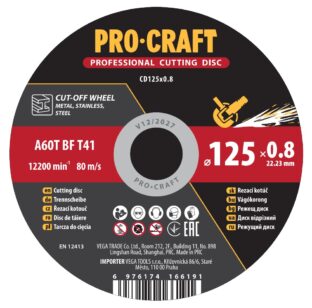 Rezný kotúč Procraft CD125x0,8