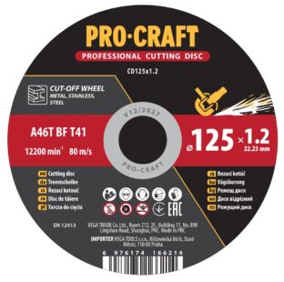 Rezací kotúč Procraft CD125x1,2