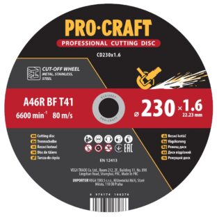 Rezný kotúč Procraft CD230x1,6