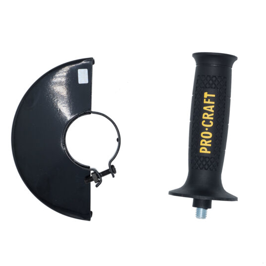 Uhlová brúska Procraft SPW1050 + rýchloupínacia matica RM14, 10x rezací kotúč CD125x1,0