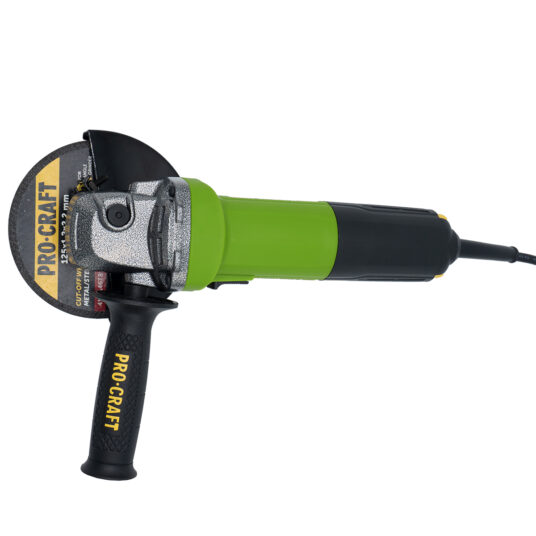 Uhlová brúska Procraft SPW1050 + rýchloupínacia matica RM14, 10x rezací kotúč CD125x1,0
