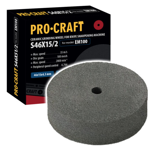 Brúsny kotúč pre brúsku nožov Procraft S46x15 / 2 / EM100