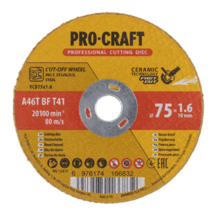 Rezný kotúč Procraft s keramickým zrnom YCD75x1.6