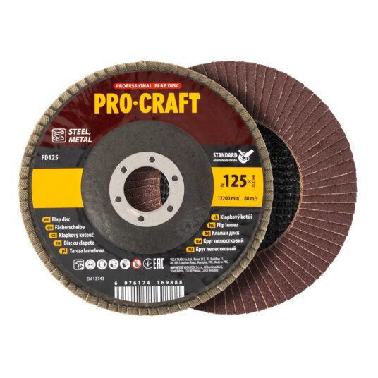 Laminovaný disk (korund) Procraft T27 FD125P120T27