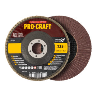 Laminovaný disk (korund) Procraft T29 FD125P40T29