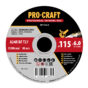 Brúsny kotúč na kov Procraft GD GD115x6.0