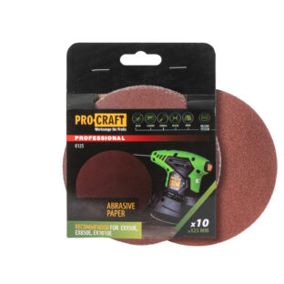 K125 Brúsny papier (10 ks v balení) – pre excentrické brúsky, 125 mm K125.60
