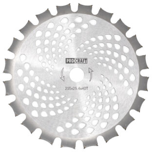 Nôž krovinorezu (D255*25.4) 40Т (obojstranný) PROCRAFT
