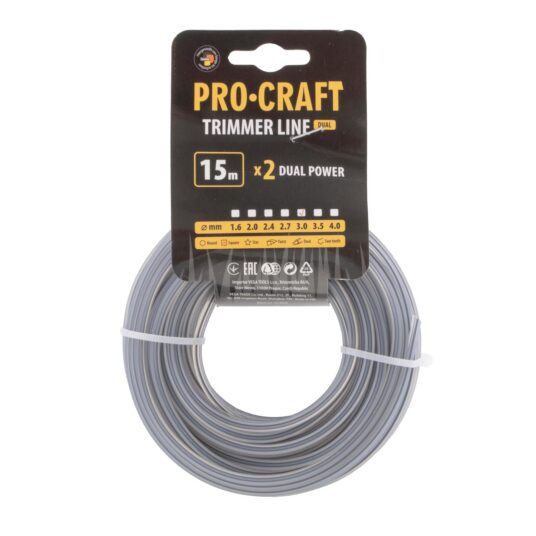 Rezacia struna (s výstužou) (3 mm) (15 m) štvorcová PROCRAFT