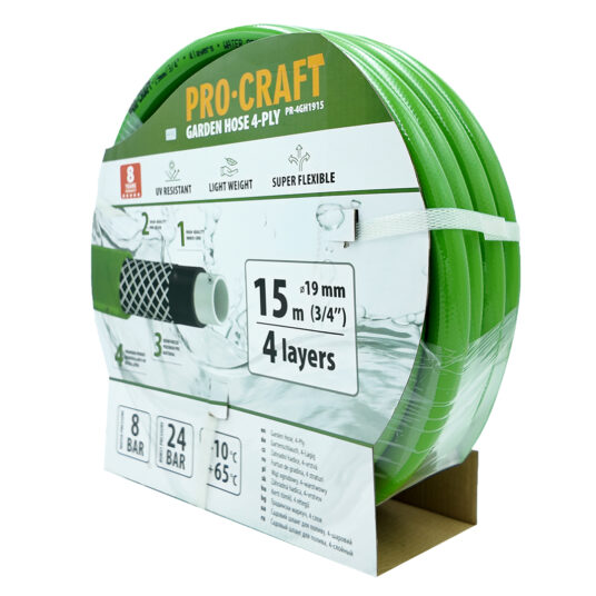 Sada vibračného čerpadla Procraft SVN-18 s 15 m 3/4" hadicou PR-4GH1915