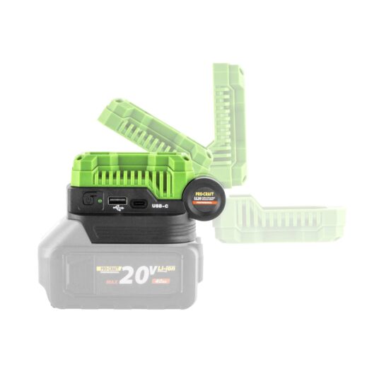 Aku skrutkovač Procraft PA18Pro s LED reflektorom LL20bb