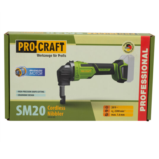 Aku nůžky na plech Procraft SM20 (bez baterie a nabíječky)