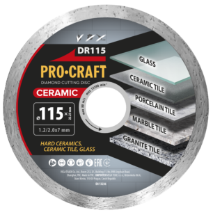 Diamantový rezný kotúč Ceramic Procraft DR115