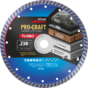 Diamantový rezný kotúč Turbo Procraft DT230