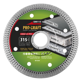 Diamantový rezný kotúč Ceramic PRO Procraft DM115