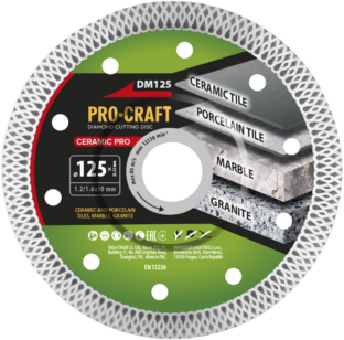 Diamantový rezný kotúč Ceramic PRO Procraft DM125