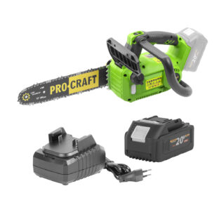 Sada aku reťazová píla Procraft PKA42/2 s batériou 20V 4Ah a nabíjačkou 20/1