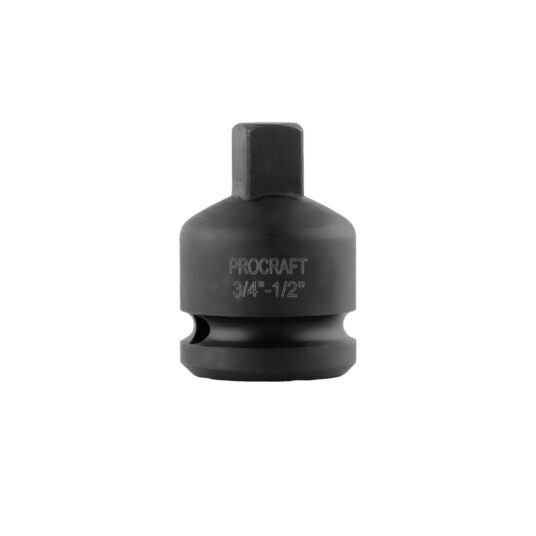 Adaptér (redukcia) z vnútorného 3/4" štvorhranu na vonkajší 1/2" pre rázové uťahováky. | Adapter 3/4" for impact wrench