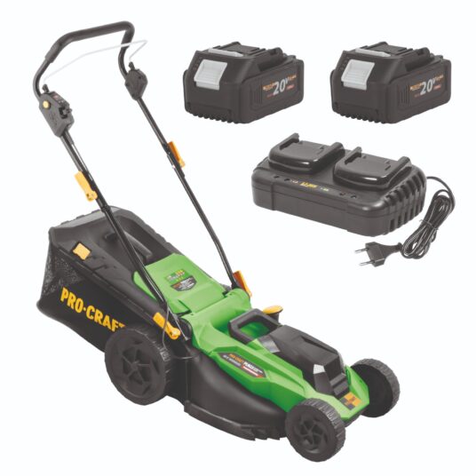 Aku kosačka Procraft + 2 batérie a nabíjačka SPLM23/20-4/20-2