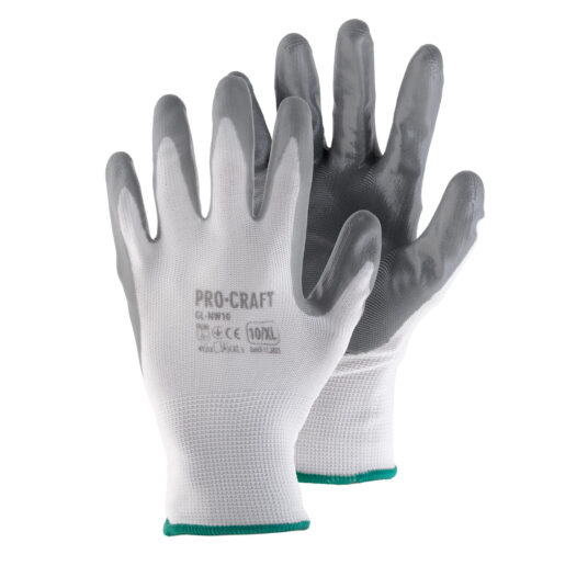 Pracovné rukavice máčané v nitrile, XL Procraft GL-NW10