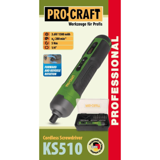 Aku skrutkovač Procraft KS510