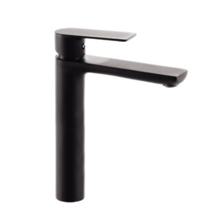 Umývadlová batéria MIXXUS PREMIUM ALEX 001 HIGH BLACK, čierna | ALEX 001 HIGH BLACK