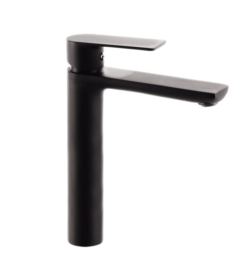 Umývadlová batéria MIXXUS PREMIUM ALEX 001 HIGH BLACK, čierna | ALEX 001 HIGH BLACK