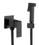Bidetová batéria s bidetovou sprškou MIXXUS PREMIUM KUBUS 002 (INNER) BLACK, čierna | KUBUS 002 (INNER) BLACK