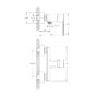 Vaňová batéria MIXXUS PREMIUM KUBUS 003 BLACK, čierna | KUBUS 003 BLACK