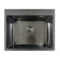 Nerezový drez MIXXUS MH6050 DECOR GRAPHITE so sifónom, grafitový | MH6050 DECOR GRAPHITE